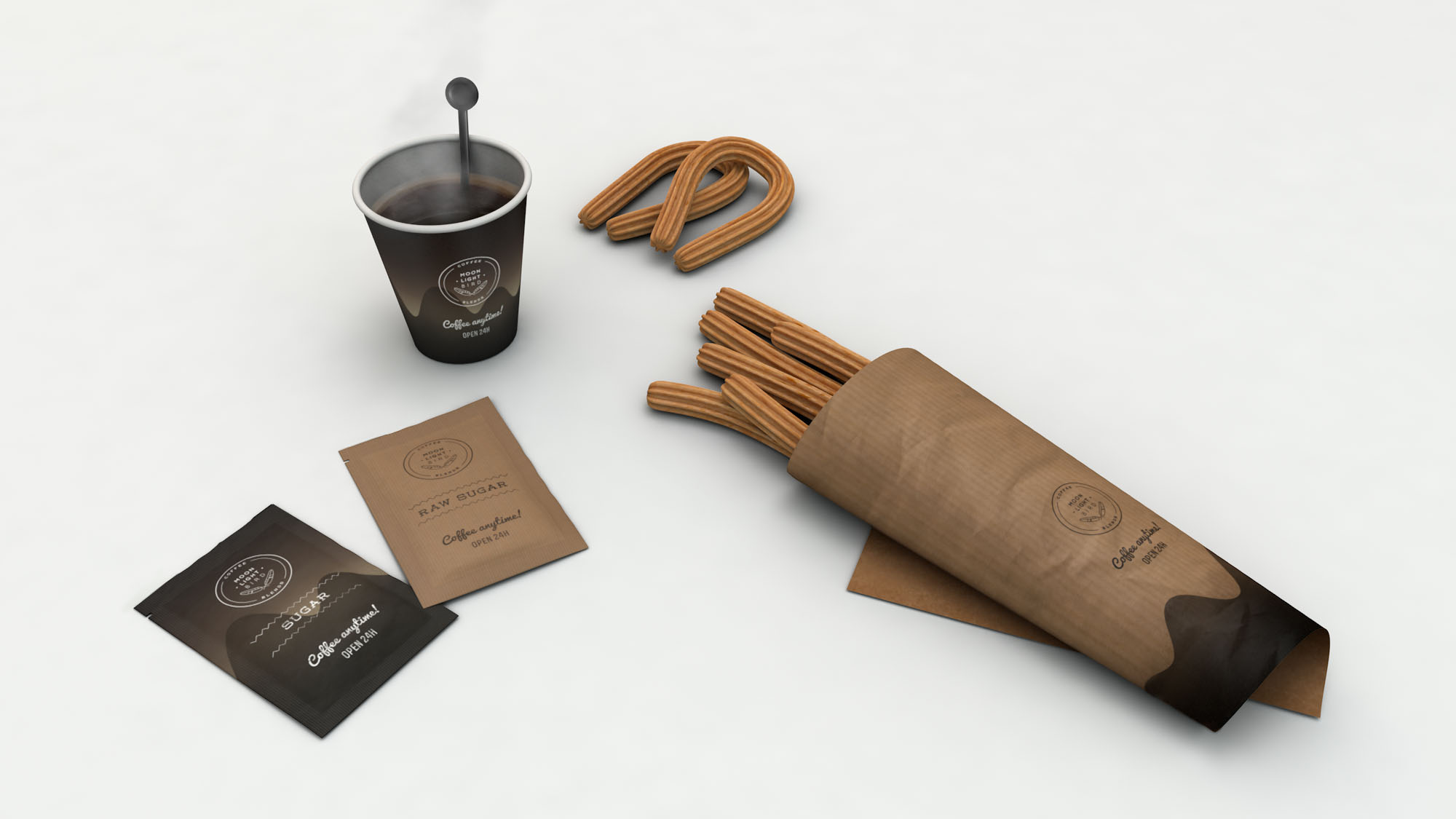 Coffee packaging design.