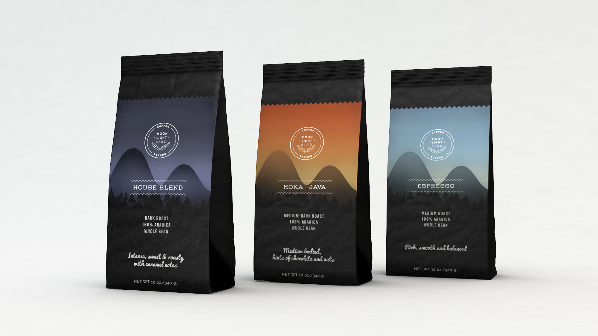 Diseño de packaging de café.