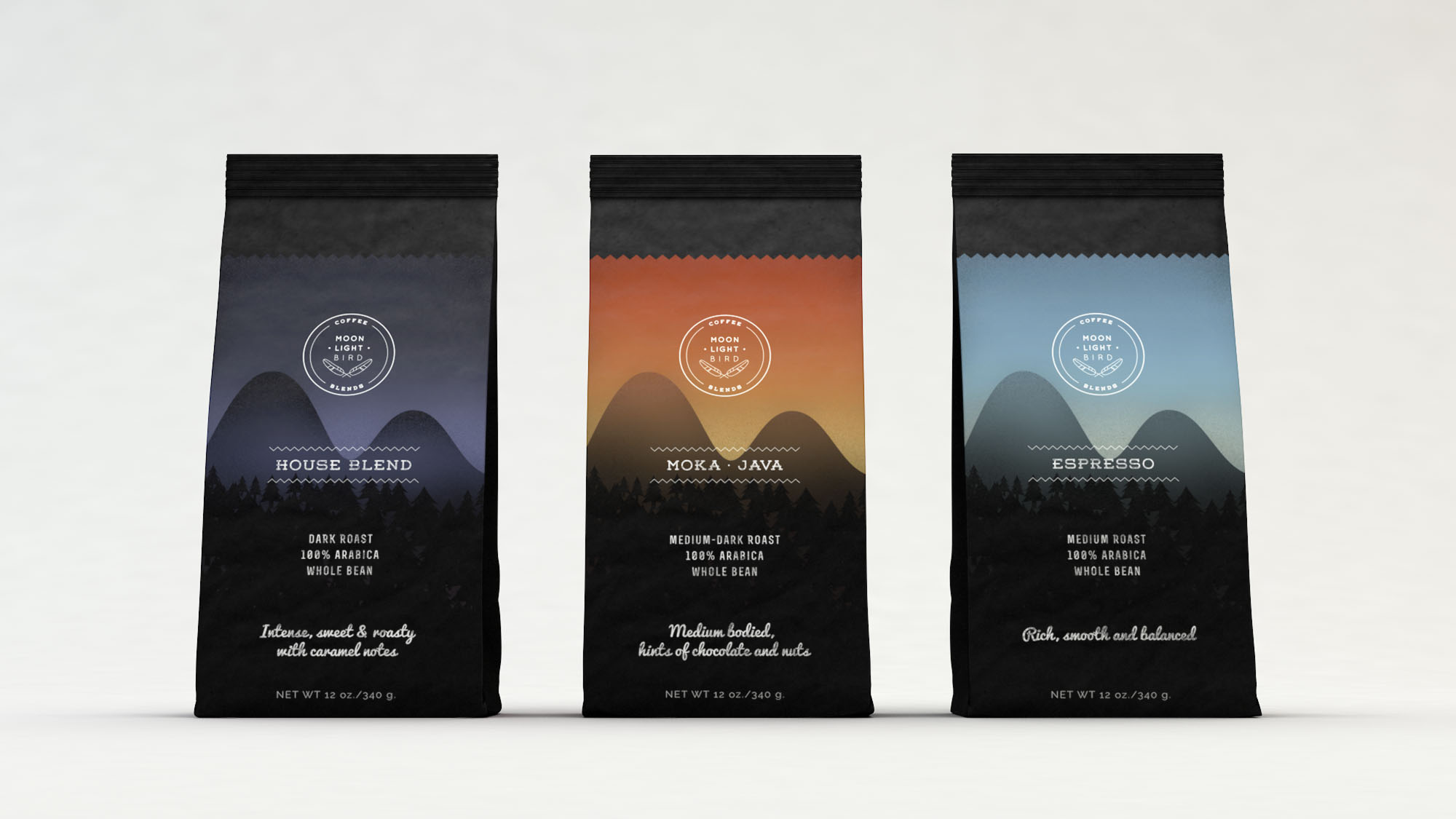 Coffee packaging design.