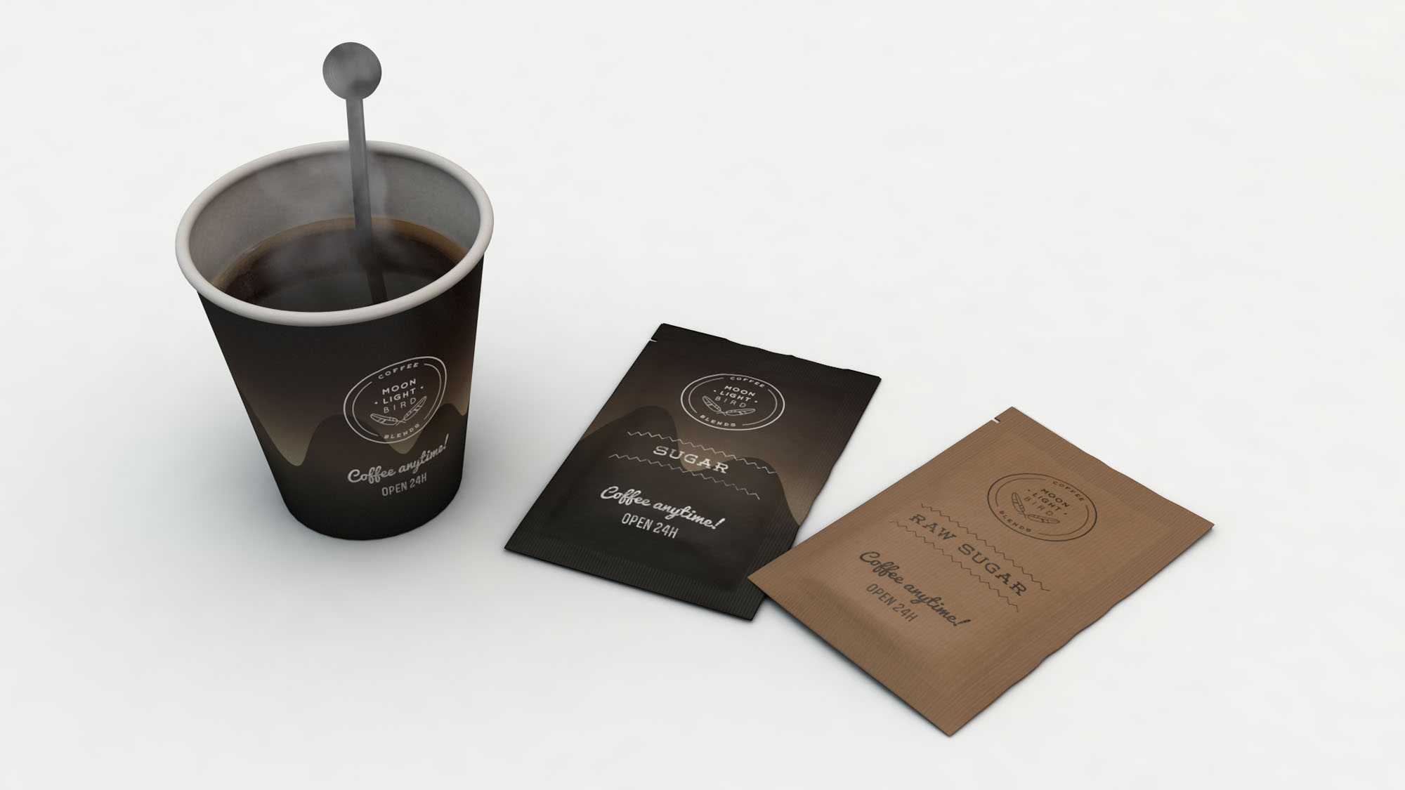 Coffee packaging design.