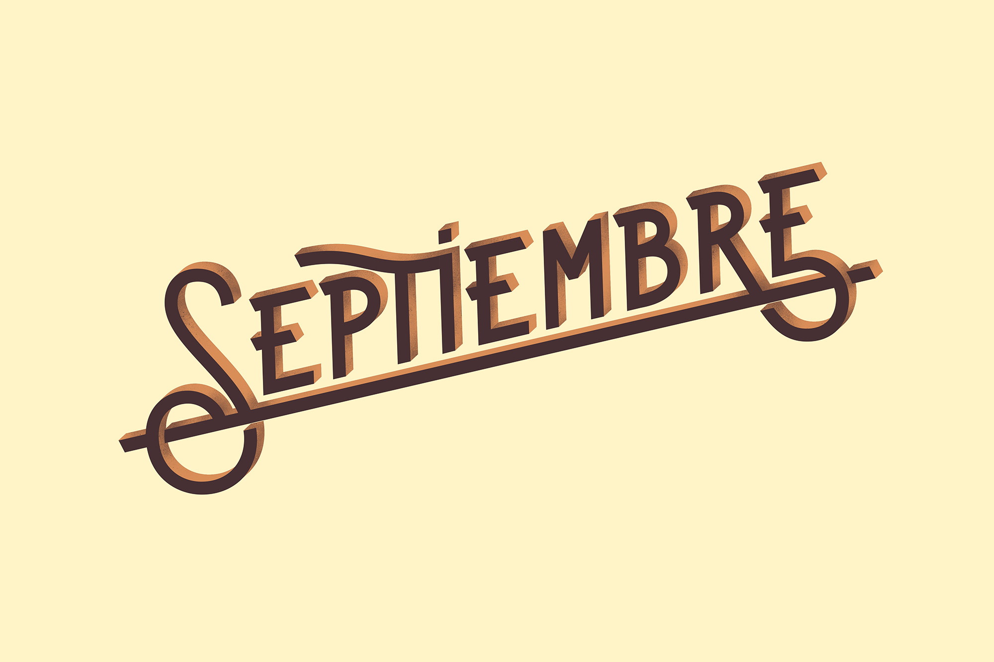 Lettering project "The Months".